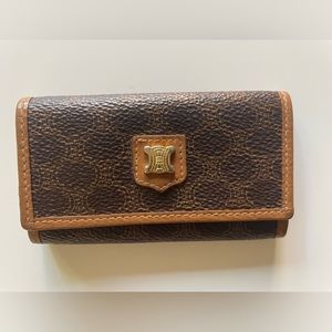 Authentic Vintage Celine Triomphe 6 Key Holder Wallet